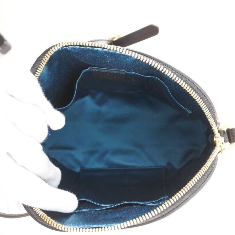 GUCCI Ofidia Shoulder Bag Hibisca Rubbed Dod Suede/leather - Picture 10 of 11